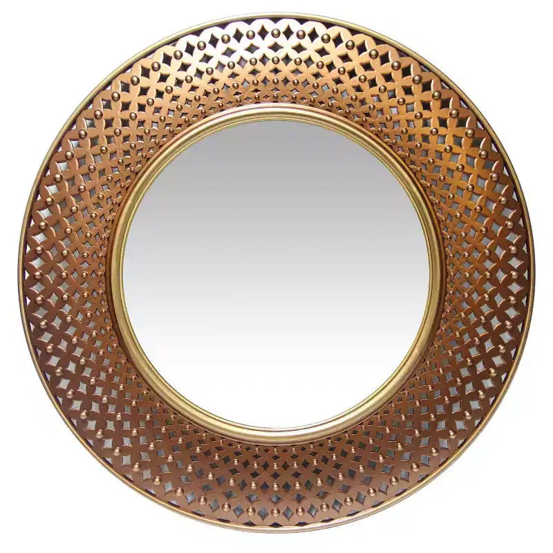 15.75" Bolly Wall Mirror - Infinity Instruments: Modern Round No Assembly Required, Molded Plastic Frame