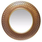 15.75" Bolly Wall Mirror - Infinity Instruments: Modern Round No Assembly Required, Molded Plastic Frame