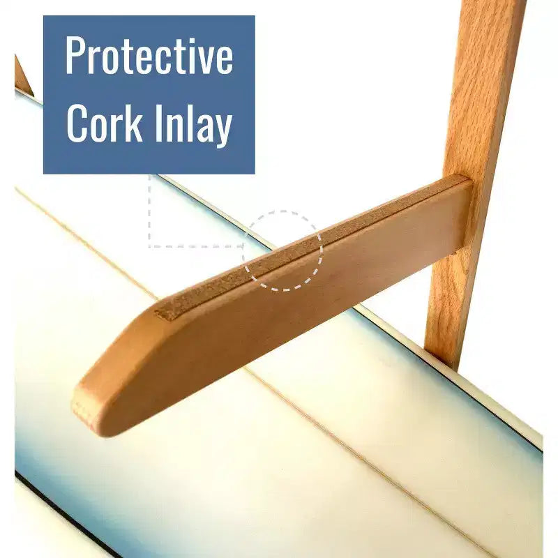 TidyTimber Estante de madera para guardar tablas de surf | Capacidad para 3 tablas de surf