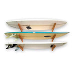 TidyTimber Estante de madera para guardar tablas de surf | Capacidad para 3 tablas de surf