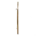 Espejo de pared redondo de 22 x 28 pulgadas con marco de hierro dorado