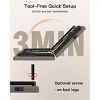 Base de cama ajustable tamaño Queen, modo de holgura y gravedad cero, cama eléctrica con inclinación de cabeza y pies, 4 puertos USB y control remoto inalámbrico