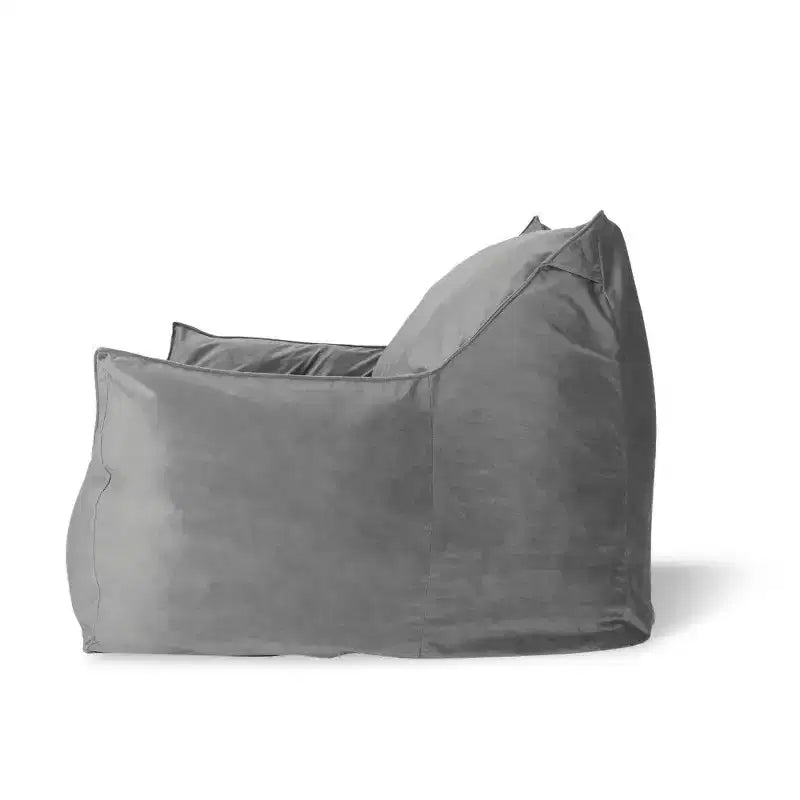 Puf de terciopelo con funda extraíble, sillón puf moderno con reposabrazos y cremallera a prueba de niños, sofá de suelo para sala de estar o dormitorio
