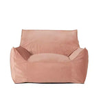 Puf de terciopelo con funda extraíble, sillón puf moderno con reposabrazos y cremallera a prueba de niños, sofá de suelo para sala de estar o dormitorio