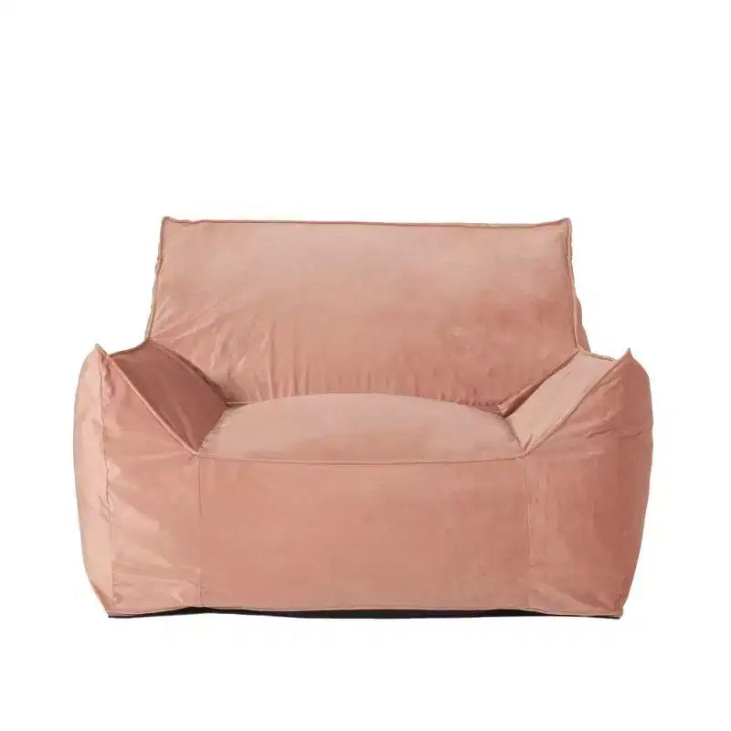Puf de terciopelo con funda extraíble, sillón puf moderno con reposabrazos y cremallera a prueba de niños, sofá de suelo para sala de estar o dormitorio