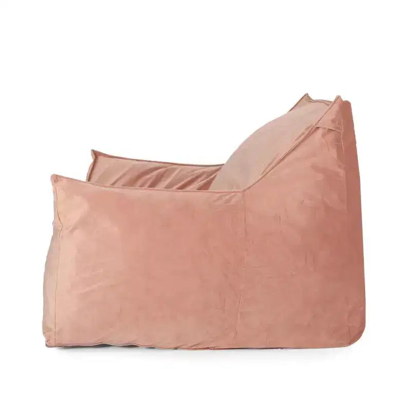 Puf de terciopelo con funda extraíble, sillón puf moderno con reposabrazos y cremallera a prueba de niños, sofá de suelo para sala de estar o dormitorio