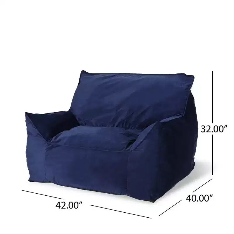 Puf de terciopelo con funda extraíble, sillón puf moderno con reposabrazos y cremallera a prueba de niños, sofá de suelo para sala de estar o dormitorio