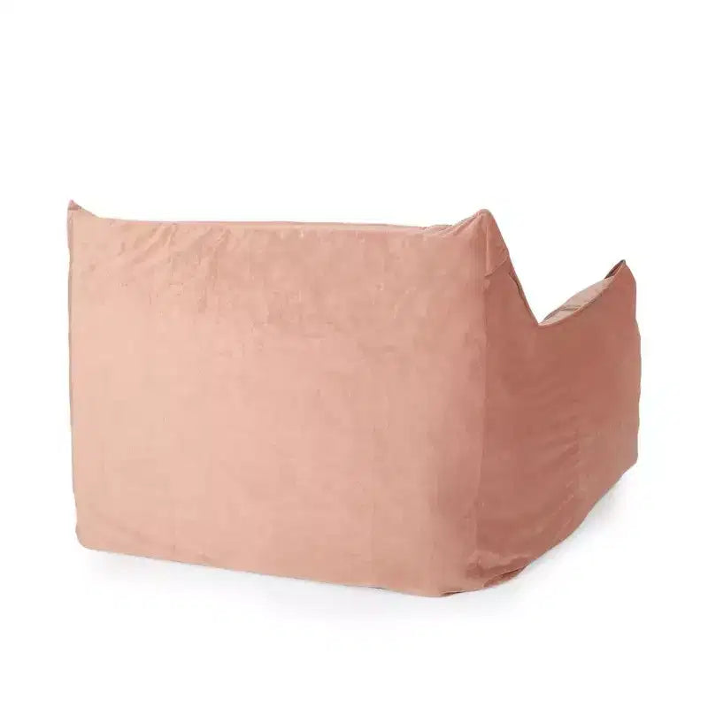 Puf de terciopelo con funda extraíble, sillón puf moderno con reposabrazos y cremallera a prueba de niños, sofá de suelo para sala de estar o dormitorio