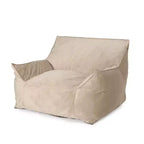 Puf de terciopelo con funda extraíble, sillón puf moderno con reposabrazos y cremallera a prueba de niños, sofá de suelo para sala de estar o dormitorio