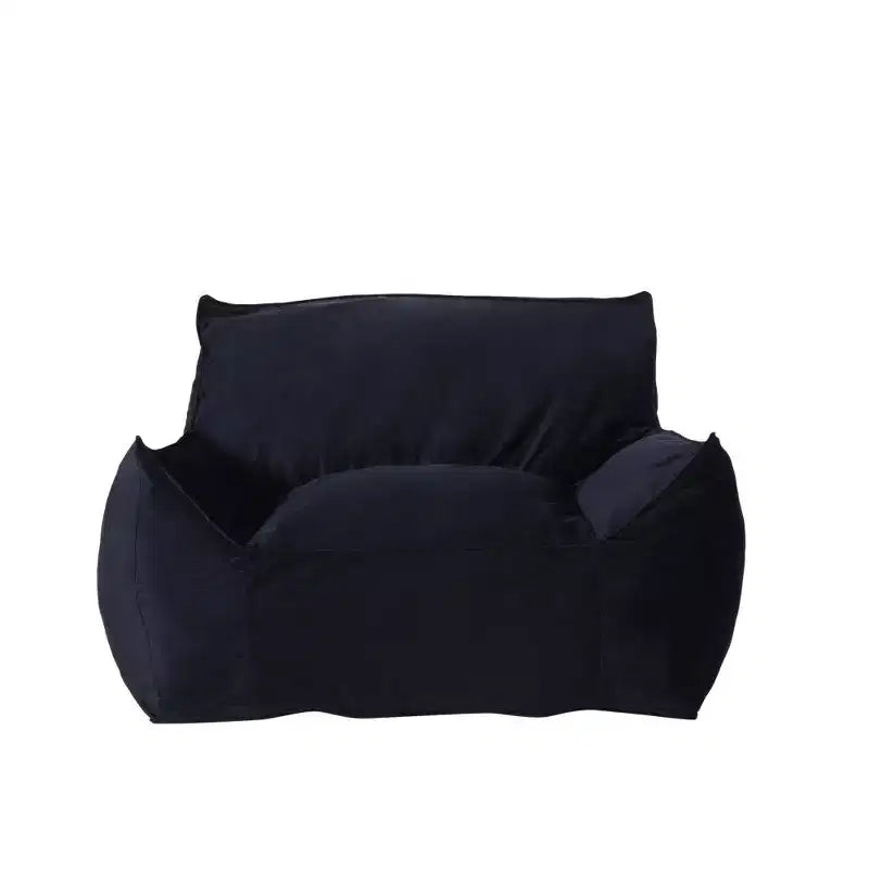 Puf de terciopelo con funda extraíble, sillón puf moderno con reposabrazos y cremallera a prueba de niños, sofá de suelo para sala de estar o dormitorio