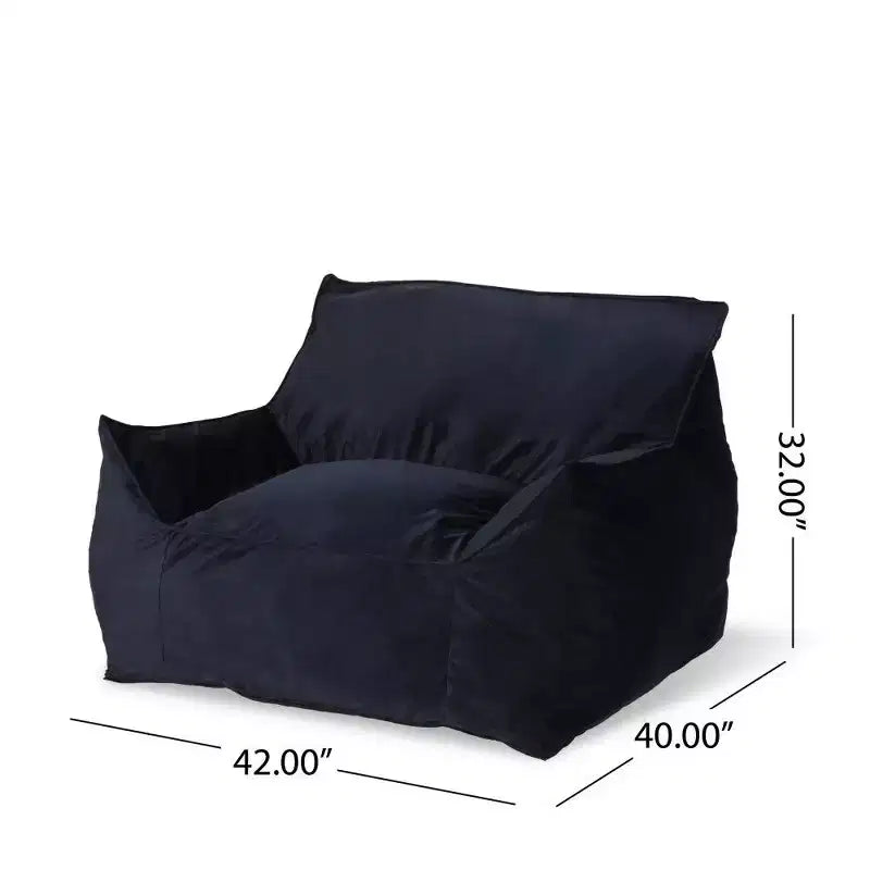 Puf de terciopelo con funda extraíble, sillón puf moderno con reposabrazos y cremallera a prueba de niños, sofá de suelo para sala de estar o dormitorio