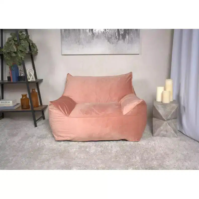 Puf de terciopelo con funda extraíble, sillón puf moderno con reposabrazos y cremallera a prueba de niños, sofá de suelo para sala de estar o dormitorio