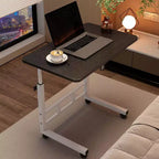 Small Standing Desk with Wheels, Portable Laptop Standing Table Adjustable Height, Small Computer Desk Rolling Desks, for Home Office Study Bedroom