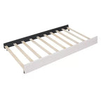 Cama moderna tapizada con plataforma, 2 cajones y 1 cama nido
