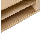 Mueble de TV de ratán de 55.12" de madera maciza y MDF, natural