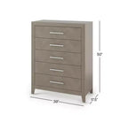 Kieran Cuna, Cómoda Doble y Chiffonier, Set de 3 Piezas para Habitación Infantil, Incluye Cuna Convertible 4 en 1, Cómoda y Chiffonier