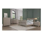 Kieran Cuna, Cómoda Doble y Chiffonier, Set de 3 Piezas para Habitación Infantil, Incluye Cuna Convertible 4 en 1, Cómoda y Chiffonier