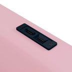 Cama de plataforma baja tamaño Twin con barandilla de longitud completa, estructura de cama de madera tapizada con estación de carga