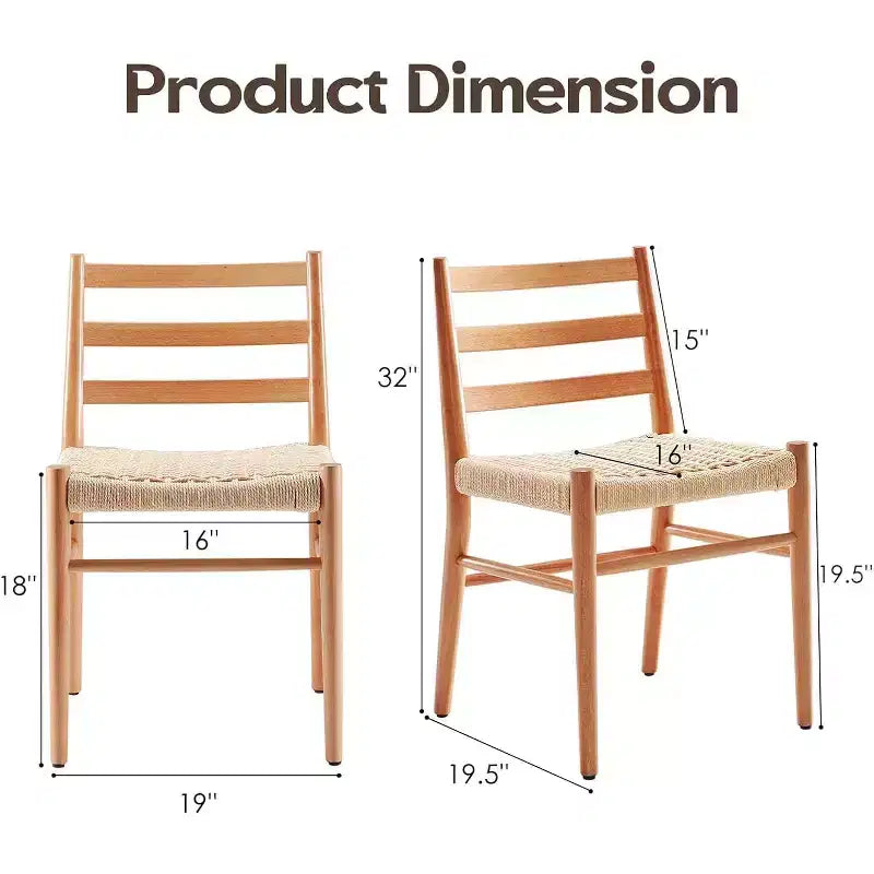 2 sillas de comedor con asiento de cuerda trenzada, sillas de cocina con estructura de metal y respaldo abierto, sillas de comedor transpirables para sala de estar