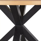 Juego de comedor redondo Gilcrest de 5 piezas de mediados de siglo de 114,9 cm, negro/natural