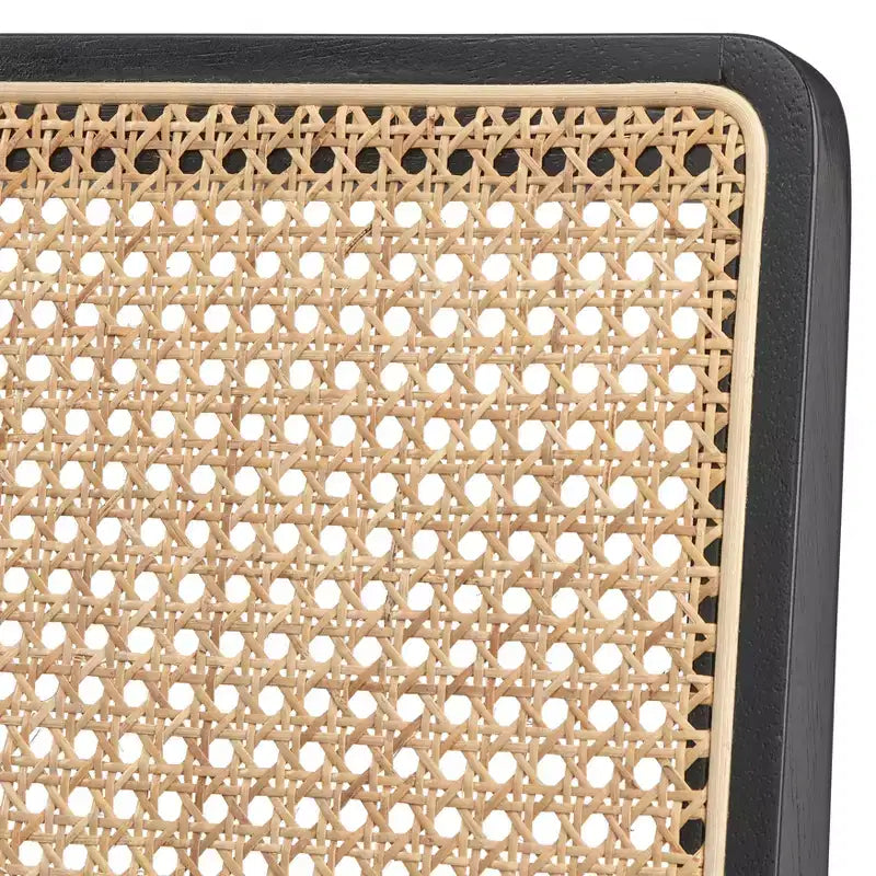 Juego de comedor redondo Gilcrest de 5 piezas de mediados de siglo de 114,9 cm, negro/natural