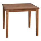 Juego de comedor cuadrado de 3 piezas Halsted Farmhouse de 36 pulgadas color Driftwood