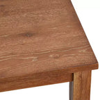 Juego de comedor cuadrado de 3 piezas Halsted Farmhouse de 36 pulgadas color Driftwood