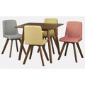 Buylateral 5pc Clybourn Square Dining Set Walnut