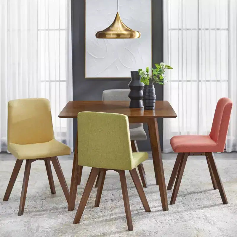 Juego de comedor cuadrado Clybourn de 5 piezas Nogal
