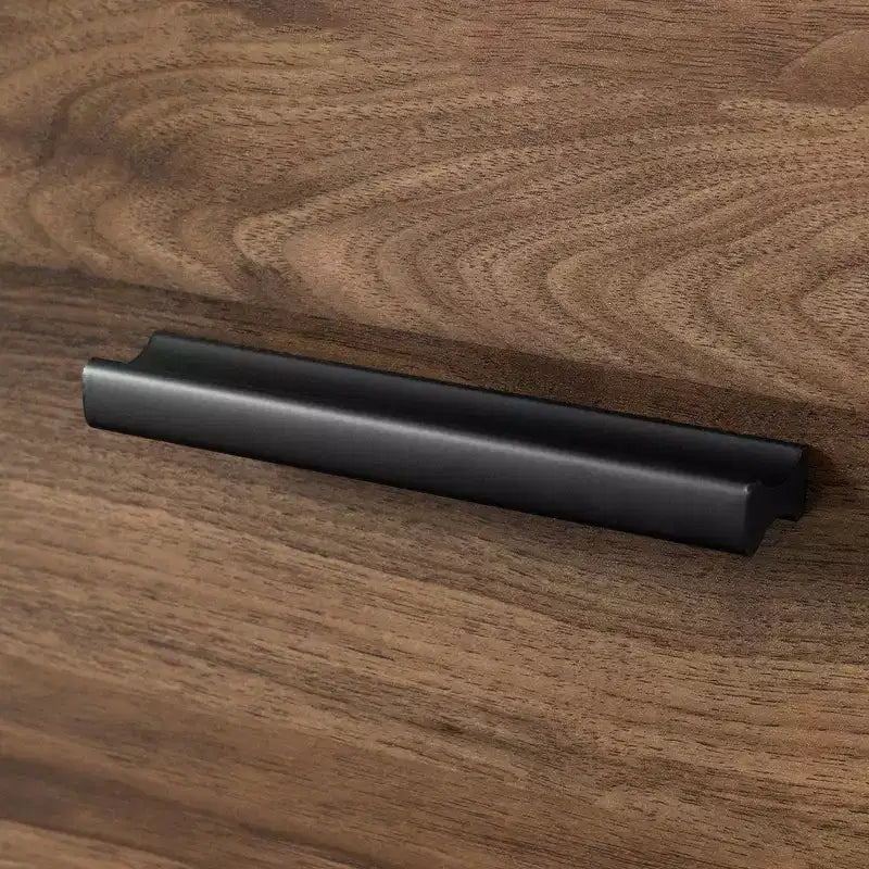Cómoda Musano de 5 Cajones Nogal Natural: Almacenamiento para Dormitorio, Diseño Vertical, Superficie Laminada