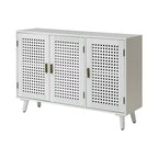 Alexis 3-Door Accent Cabinet with Lattice Doors Storage Sideboard| HULALA HOME
